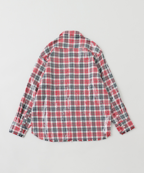 AFB（エーエフビー）の「AFB / エーエフビー SPANGLE SHIRTS（シャツ/ブラウス・メンズ・グリーン/レッド/ベージュ/イエロー・MEDIUM）」の5枚目の写真
