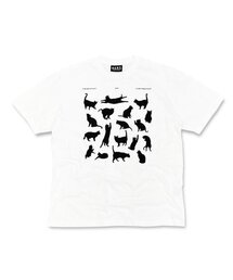 DURT（ ）の「CAT MOTION HALF SLEEVE TEE (WHITE)（Tシャツ/カットソー）」