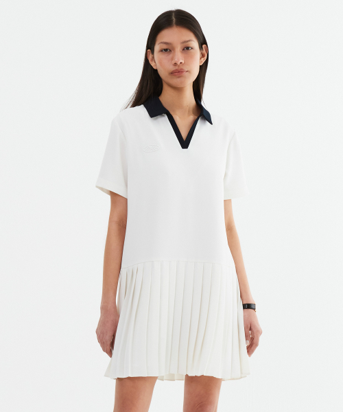MENASOO（ミナス）の「Low Waist Pleated One Piece_White（ワンピース・レディース・ホワイト・F）」の2枚目の写真