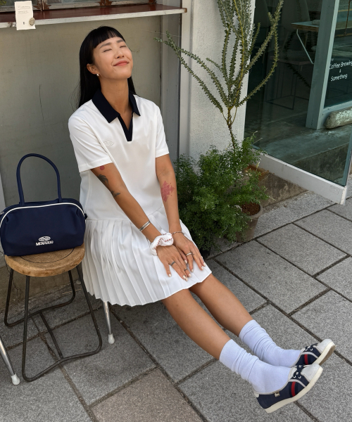 MENASOO（ミナス）の「Low Waist Pleated One Piece_White（ワンピース・レディース・ホワイト・F）」の5枚目の写真