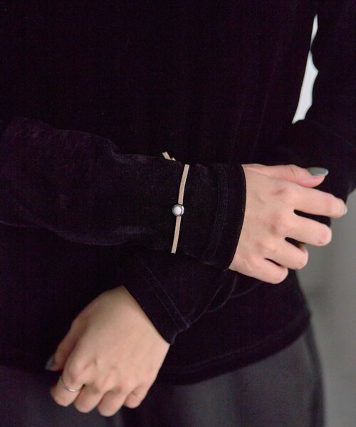 ear PAPILLONNER（イアパピヨネ）の「プチカラーカボションブレスレット（ブレスレット・レディース・ゴールド/シルバー・FREE）」の6枚目の写真