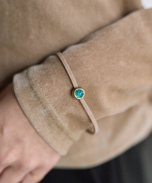 ear PAPILLONNER（イアパピヨネ）の「プチカラーカボションブレスレット（ブレスレット・レディース・ゴールド/シルバー・FREE）」の13枚目の写真