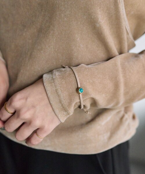 ear PAPILLONNER（イアパピヨネ）の「プチカラーカボションブレスレット（ブレスレット・レディース・ゴールド/シルバー・FREE）」の14枚目の写真