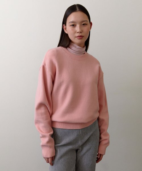 38COMEONCOMMON(38カモンコモン)の「Classic Turtle neck T-shirts (Light pink)(Tシャツ/カットソー・レディース・その他・FREE)」の4枚目の写真