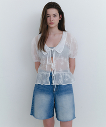 LETTERA（レッテラ）の「Bermuda Denim Pants_Blue（デニムパンツ）」