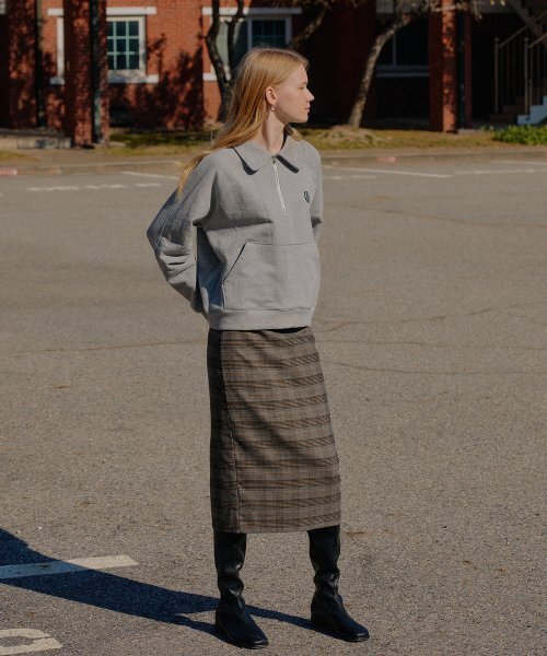YUPPE(ヨッペ)の「CAR CHECK SKIRT_GRAY(スカート・レディース・その他・SMALL/MEDIUM)」の1枚目の写真