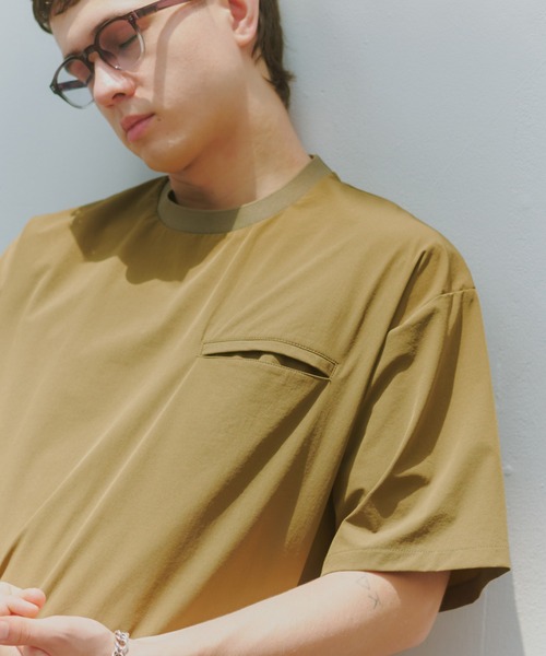 MILITARY(ミリタリー)の「【SETUP7】Tech Drawstring Tee KKP/ テックドロストTシャツ(Tシャツ/カットソー・メンズ・ブラック/カーキ/グレー・M/L)」の5枚目の写真