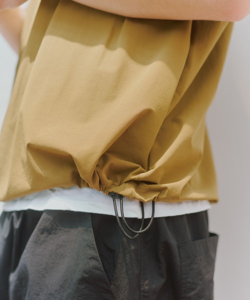 MILITARY(ミリタリー)の「【SETUP7】Tech Drawstring Tee KKP/ テックドロストTシャツ(Tシャツ/カットソー・メンズ・ブラック/カーキ/グレー・M/L)」の4枚目の写真