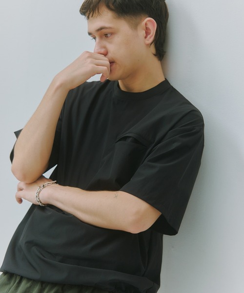 MILITARY(ミリタリー)の「【SETUP7】Tech Drawstring Tee KKP/ テックドロストTシャツ(Tシャツ/カットソー・メンズ・ブラック/カーキ/グレー・M/L)」の15枚目の写真