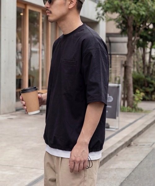 MILITARY(ミリタリー)の「【SETUP7】Tech Drawstring Tee KKP/ テックドロストTシャツ(Tシャツ/カットソー・メンズ・ブラック/カーキ/グレー・M/L)」の22枚目の写真