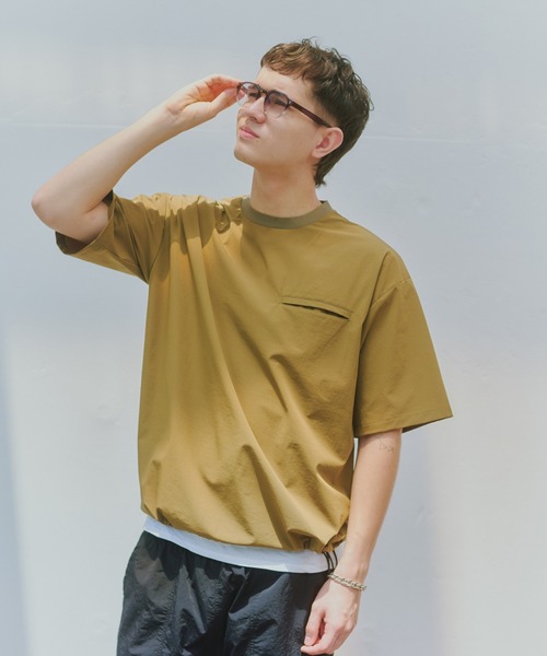 MILITARY(ミリタリー)の「【SETUP7】Tech Drawstring Tee KKP/ テックドロストTシャツ(Tシャツ/カットソー・メンズ・ブラック/カーキ/グレー・M/L)」の21枚目の写真