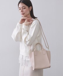 【軽量/2WAY】台形ミドルトートバッグ