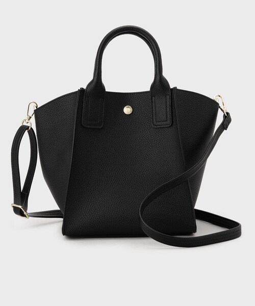 OPAQUE.CLIP(オペークドットクリップ)の「サイドウィングミドルトートバッグ【2WAY/軽量】(ショルダーバッグ・レディース・ナチュラル/アイボリー/ブラック/ライトブルー・00)」の12枚目の写真