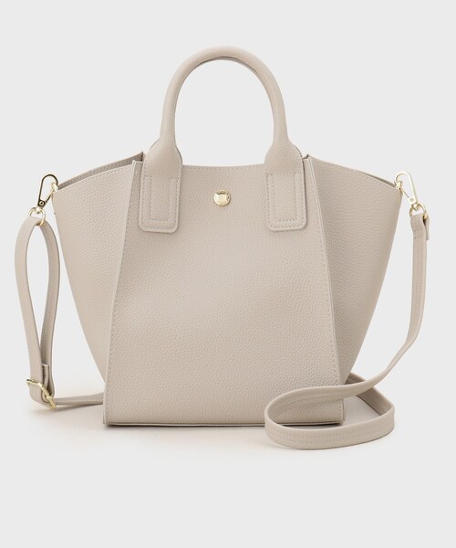 OPAQUE.CLIP(オペークドットクリップ)の「サイドウィングミドルトートバッグ【2WAY/軽量】(ショルダーバッグ・レディース・ナチュラル/アイボリー/ブラック/ライトブルー・00)」の13枚目の写真