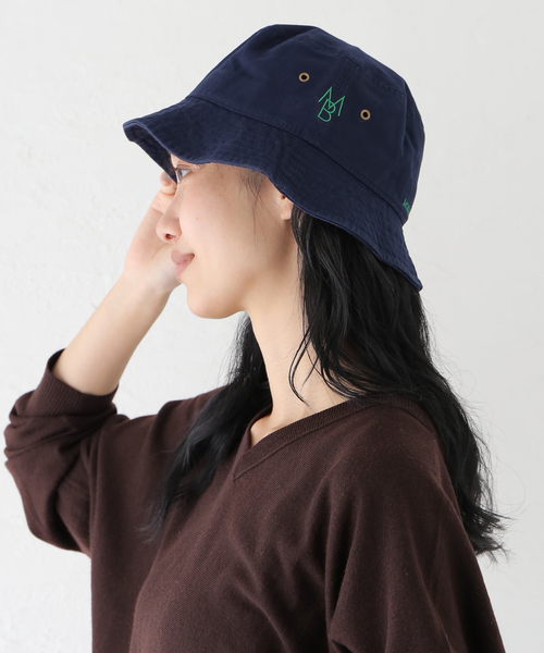 IENA（イエナ）の「MOLLIERE BEACH CLUB/モリエール・ビーチ・クラブ BUCKET HAT 帽子 IE250801（ハット・レディース・ネイビー/ホワイト・FREE）」の13枚目の写真