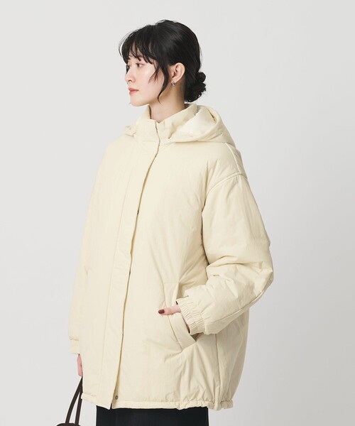 BEAUTY&YOUTH UNITED ARROWS(ビューティーアンドユースユナイテッドアローズ)の「ナイロン パフ フードブルゾン(その他アウター・レディース・オフホワイト/ブラック・S/M)」の14枚目の写真