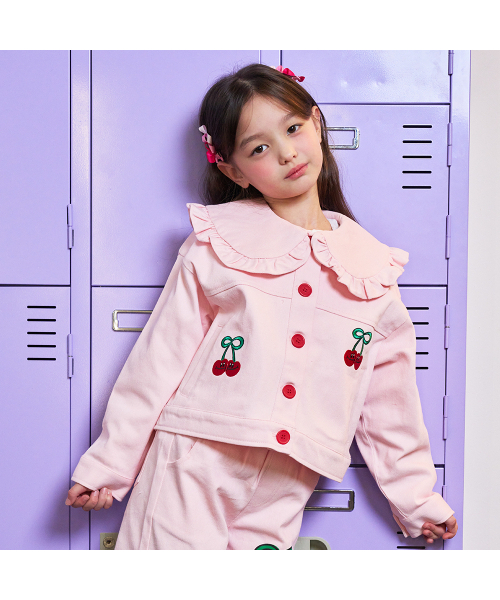 Cherry Stretch Cotton Jacket