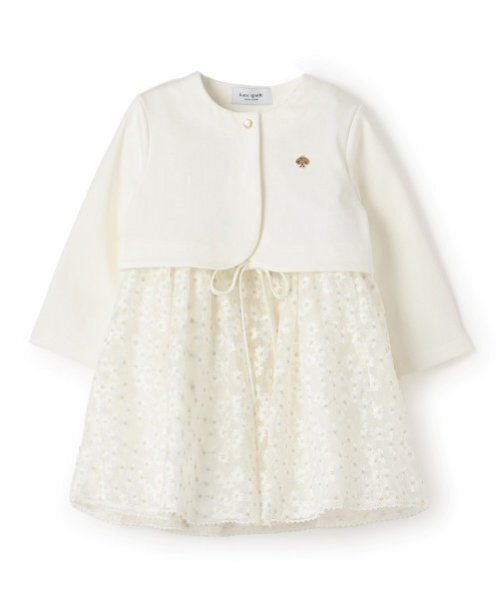 ボレロ&フラワーエンブロイダリードレスセット（ドレス）｜kate spade