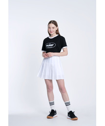 MESTARI（メスタリ）の「Badminton PLAYER RING-T color blocking banding short-sleeved T-shirt CT3007 black（Tシャツ/カットソー）」