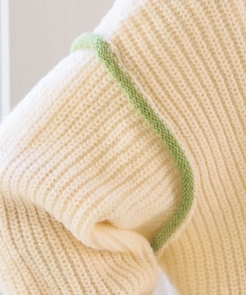 tiptop（ティップトップ）の「【ZOZO限定アイテム】畦編配色レイヤードヘンリーパーカー（ニット/セーター・レディース・アイボリー/グレー/チャコールグレー・FREE）」の12枚目の写真