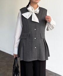 Chez toi（シェトワ）の「タックペプラムダンボールベスト（ベスト）」