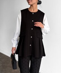 Chez toi（シェトワ）の「タックペプラムダンボールベスト（ベスト）」