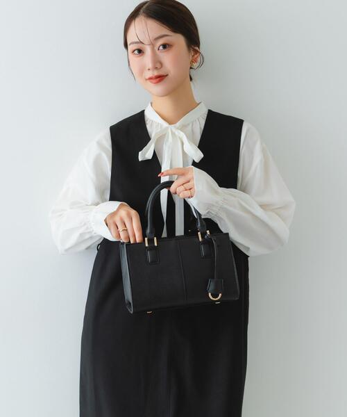 RODE SKO（ロデスコ）の「3セットチャームスクエアバッグ（ハンドバッグ・レディース・アイボリー/ブラック/グレー系その他・ONE）」の5枚目の写真