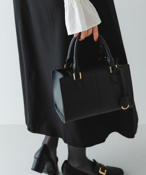 RODE SKO（ロデスコ）の「3セットチャームスクエアバッグ（ハンドバッグ・レディース・アイボリー/ブラック/グレー系その他・ONE）」の9枚目の写真