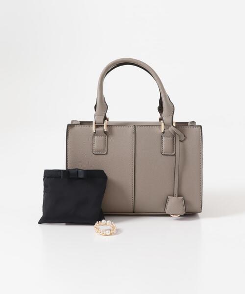 RODE SKO（ロデスコ）の「3セットチャームスクエアバッグ（ハンドバッグ・レディース・アイボリー/ブラック/グレー系その他・ONE）」の12枚目の写真