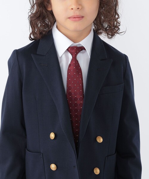 SHIPS（シップス）の「SHIPS KIDS:セレモニー ドット柄 結びネクタイ（ネクタイ・キッズ・レッド/ネイビー・ONE SIZE）」の3枚目の写真