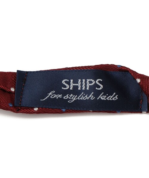 SHIPS（シップス）の「SHIPS KIDS:セレモニー ドット柄 結びネクタイ（ネクタイ・キッズ・レッド/ネイビー・ONE SIZE）」の7枚目の写真