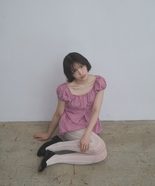 FEKETE（フェケテ）の「gingham puff shorts / ギンガムチェックかぼちゃパンツ（その他パンツ・レディース・ピンク/ネイビー・LARGE/MEDIUM/SMALL）」の11枚目の写真