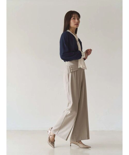 TONAL(トーナル)の「スカーフリングタイブラウス(シャツ/ブラウス・レディース・ピンク/ネイビー/オフホワイト・MEDIUM)」の21枚目の写真