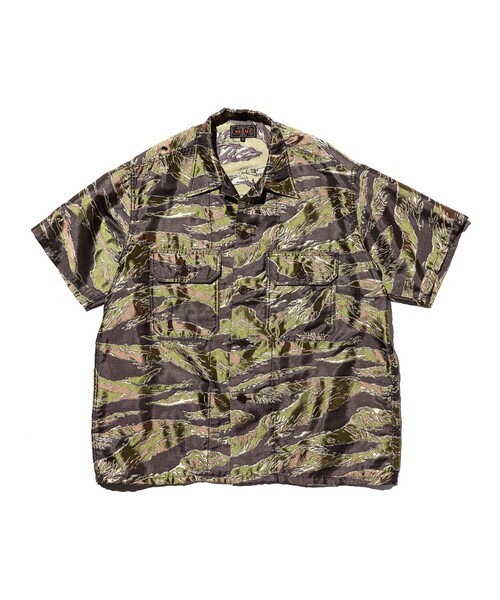 MIL‑SHT Tiger Stripe Mesh Jacquard — жаккардовая сетка с тигровым принтом