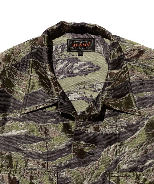 BEAMS PLUS(ビームスプラス)の「MIL-SHT Tiger Stripe Mesh Jacquard(シャツ/ブラウス・メンズ・その他・SMALL/MEDIUM/X-LARGE/LARGE)」の3枚目の写真