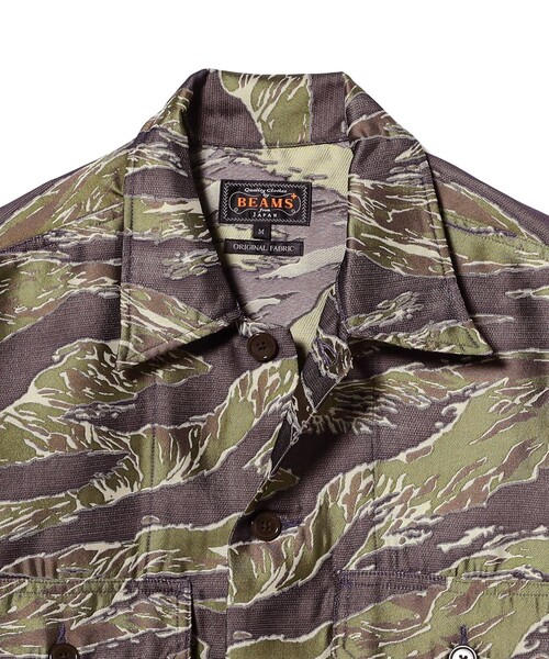 BEAMS PLUS(ビームスプラス)の「MIL-SHT Tiger Stripe Mesh Jacquard(シャツ/ブラウス・メンズ・その他・SMALL/MEDIUM/X-LARGE/LARGE)」の10枚目の写真