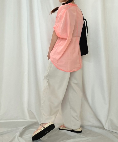 Q(キュー)の「切替ラインパンツ(その他パンツ・レディース・アイボリー/ライトグレー・MEDIUM)」の21枚目の写真