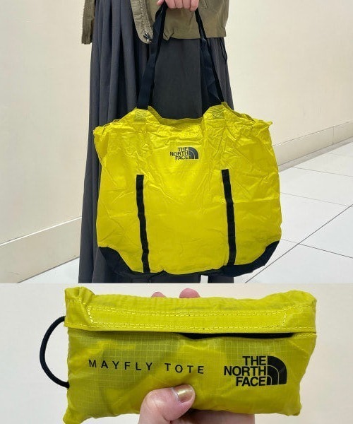 THE NORTH FACE(ザノースフェイス)の「THE NORTH FACE / Mayfly Tote / NM62377(トートバッグ・レディース・グリーン/イエロー・ONE SIZE)」の4枚目の写真