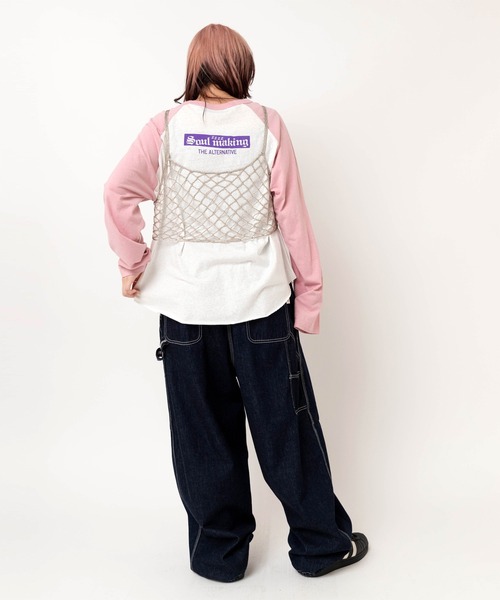 RNA（アールエヌエー）の「M2637 SERAPHラグランロンT（Tシャツ/カットソー・レディース・ブラック×ブルー/ホワイト×ピンク/ホワイト×ブラック・MEDIUM）」の20枚目の写真