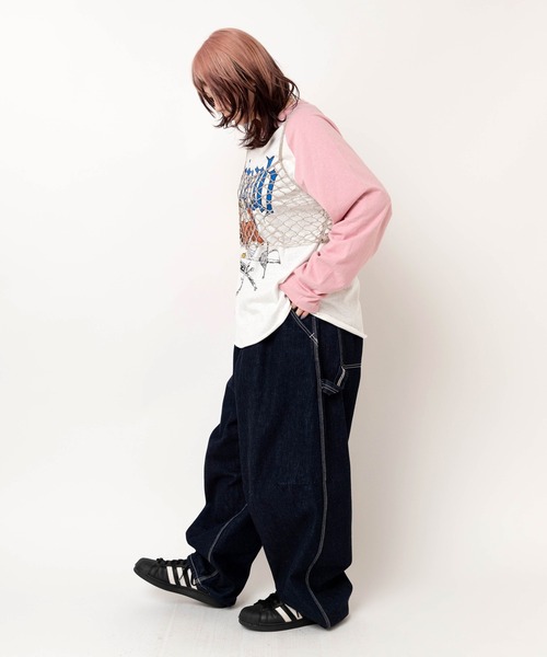 RNA（アールエヌエー）の「M2637 SERAPHラグランロンT（Tシャツ/カットソー・レディース・ブラック×ブルー/ホワイト×ピンク/ホワイト×ブラック・MEDIUM）」の19枚目の写真