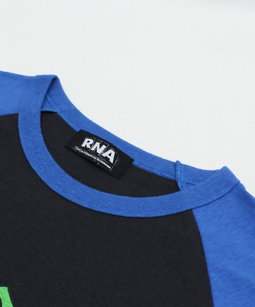 RNA（アールエヌエー）の「M2637 SERAPHラグランロンT（Tシャツ/カットソー・レディース・ブラック×ブルー/ホワイト×ピンク/ホワイト×ブラック・MEDIUM）」の22枚目の写真