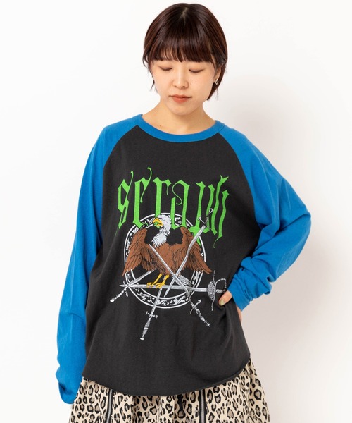 RNA（アールエヌエー）の「M2637 SERAPHラグランロンT（Tシャツ/カットソー・レディース・ブラック×ブルー/ホワイト×ピンク/ホワイト×ブラック・MEDIUM）」の10枚目の写真