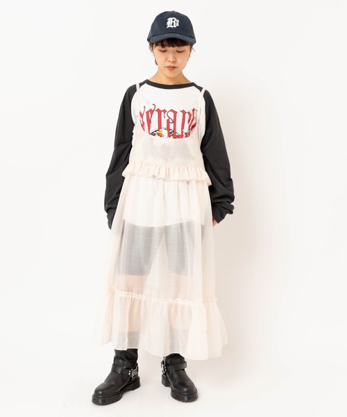 RNA（アールエヌエー）の「M2637 SERAPHラグランロンT（Tシャツ/カットソー・レディース・ブラック×ブルー/ホワイト×ピンク/ホワイト×ブラック・MEDIUM）」の14枚目の写真