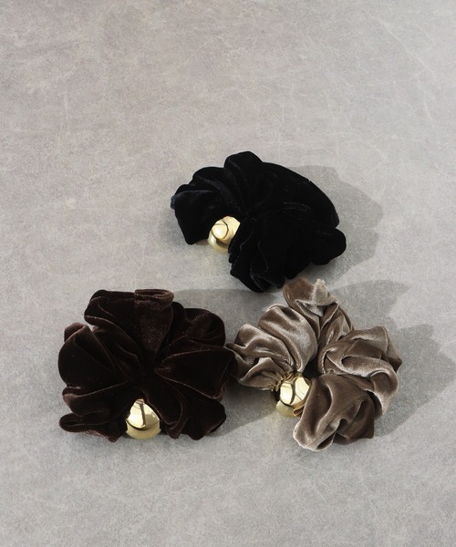 BLUEEAST（ブルーイースト）の「メタルボールベロアシュシュ（シュシュ・レディース・ブラウン/モカ/ブラック・FREE）」の14枚目の写真