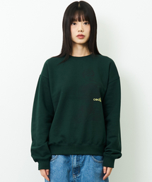 CEC GALLERY グラフィックスウェットシャツ(グリーン/裏起毛)