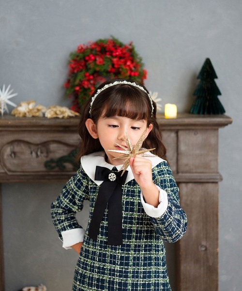 Rora（ローラ）の「ジュエリーパール カチューシャ (1colors) 日本製 ハンドメイド（カチューシャ・キッズ・ホワイト・FREE）」の2枚目の写真