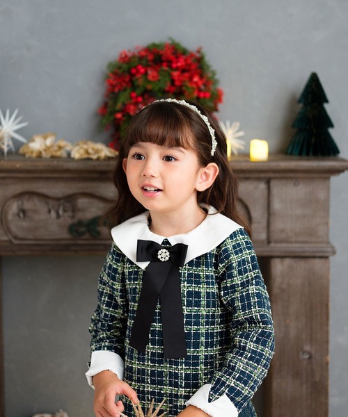 Rora（ローラ）の「ジュエリーパール カチューシャ (1colors) 日本製 ハンドメイド（カチューシャ・キッズ・ホワイト・FREE）」の5枚目の写真
