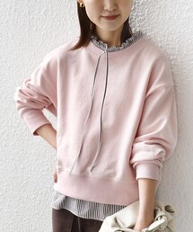 SHIPS | 【WEB限定】〈手洗い可能〉ブラウス コンビ スウェット プルオーバー(スウェット)