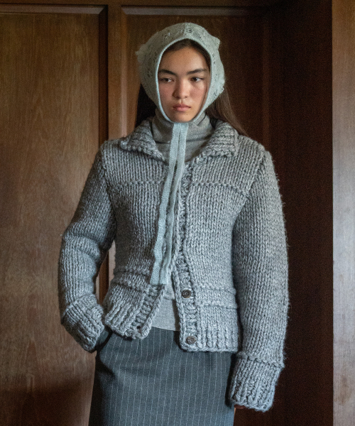 TTUDEMENT(トュードメント)の「CHUNKY HANDMADE CARDIGAN MELANGE GREY(カーディガン/ボレロ・レディース・その他・FREE)」の1枚目の写真