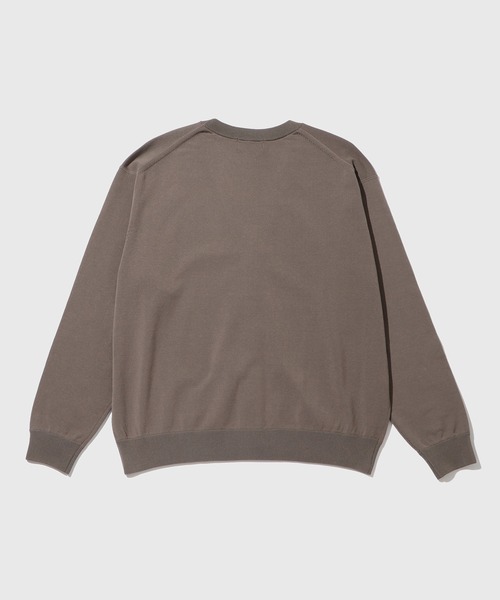 ADAM ET ROPE'（アダムエロペ）の「強撚プレーティングニットカーディガン（カーディガン/ボレロ・メンズ・ブラック/チャコールグレー・L/M）」の8枚目の写真